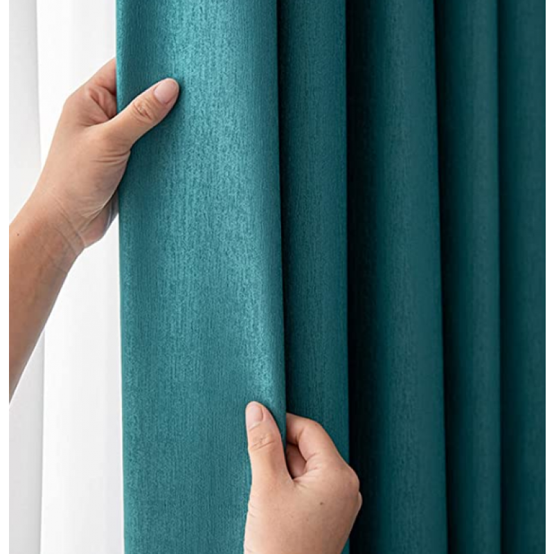 ILMF Ljuddämpande Fönster Gardin för Vardagsrum Sovrum Kontor