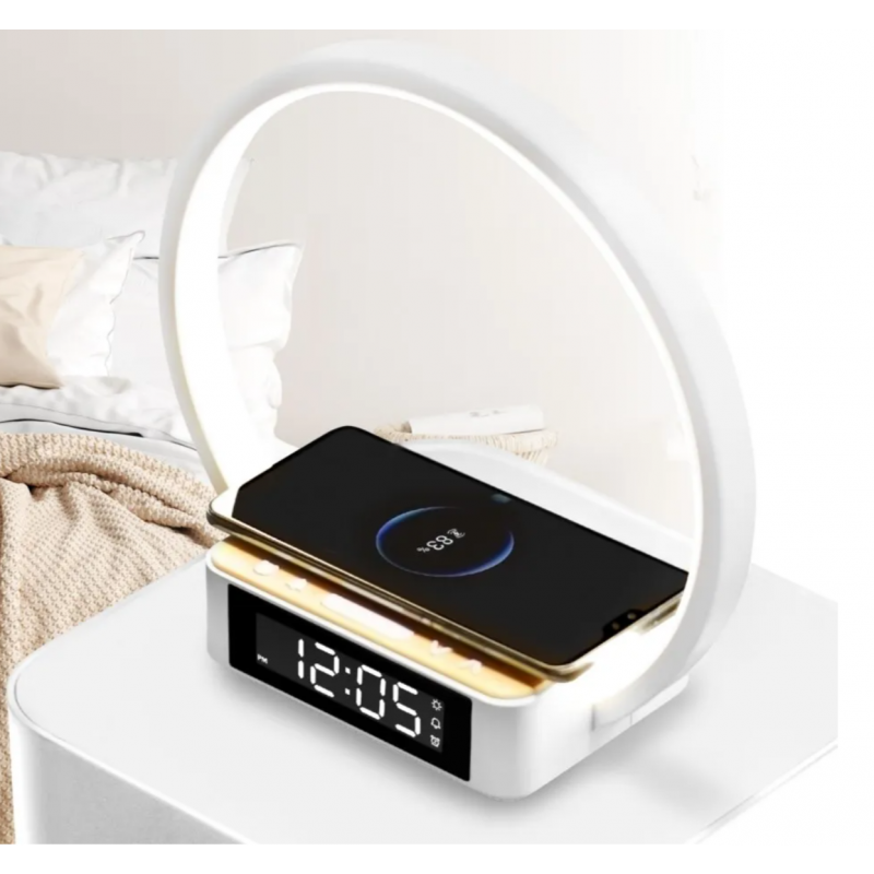 Rubicson Wake-up light Väckarklocka med trådlös laddning