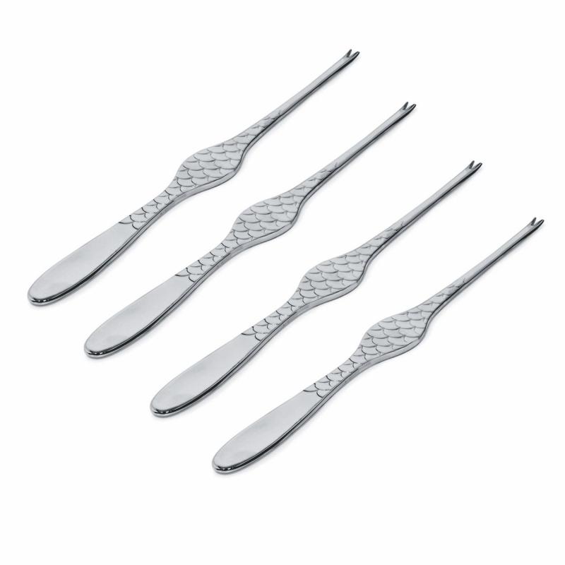 Alessi Colombina Skaldjursbestick 4-pack