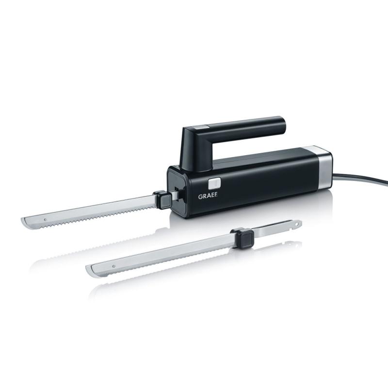 Graef Elektrisk kniv med 2 st knivblad Svart