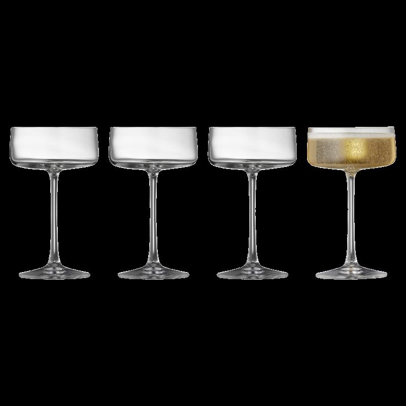 Lyngby Glas Champagneskål Zero 26 cl 4-pack