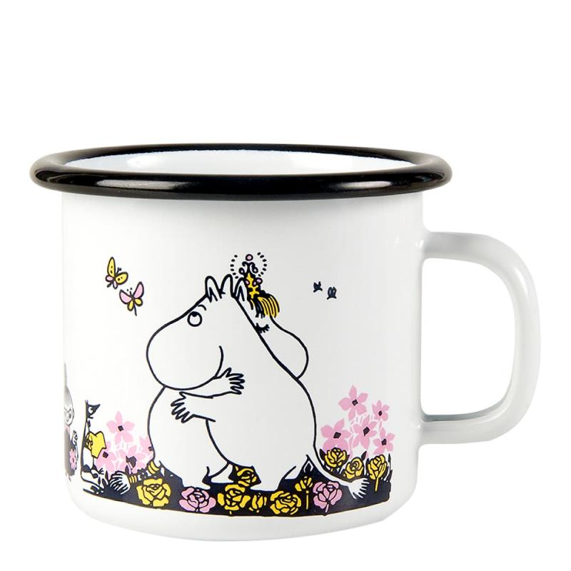 Mumin Emaljmugg Krama Mig 25 cl Vit