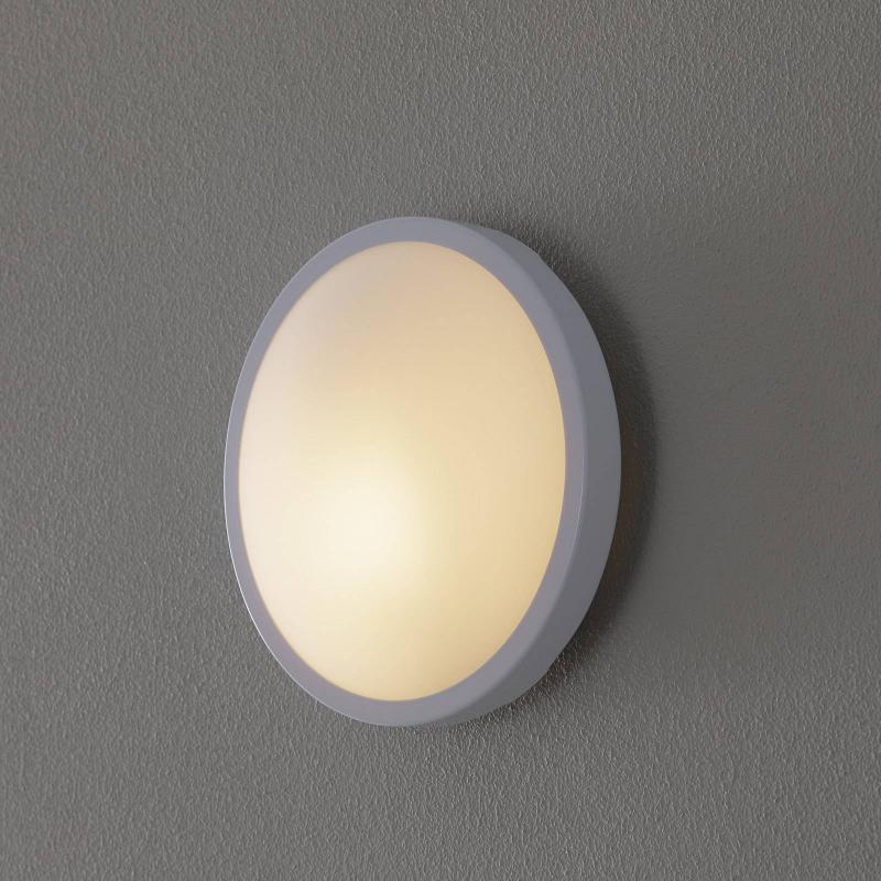 Plafond- och vägglampa PLAZA, 21,5 cm vit