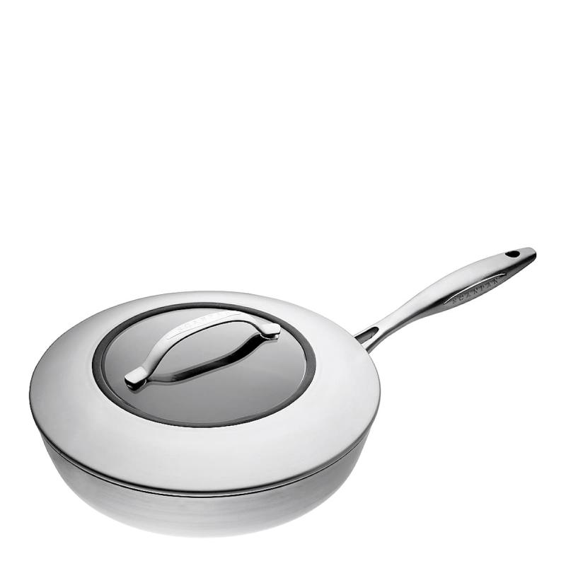 Scanpan CTX Traktörpanna med lock 28 cm Rostfri