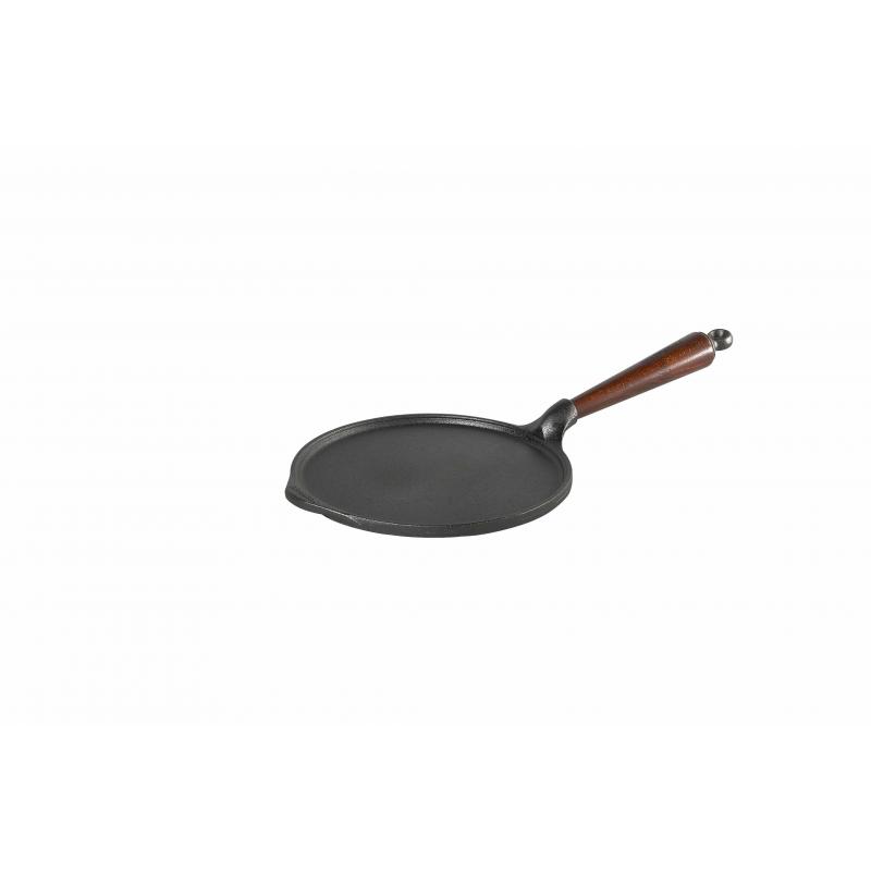 Skeppshult Gjutjärn Pannkakspanna Trähandtag 23 cm