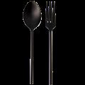 ERNST Salladsbestick Metall Svart