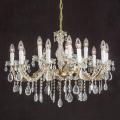 Ljuskrona Dolores med kristaller, 15 lampor